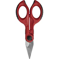 Intercable 16020-F1 3 in 1 Forbice per Elettricisti- Tagliare- Spellare- Crimpare- Piccolo- Rosso- rojo